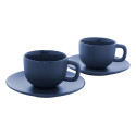 Caturra Plus dark blue  cappuccino cup set 