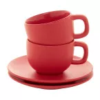 Caturra Plus red  cappuccino cup set 