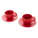 Caturra Plus red  cappuccino cup set 
