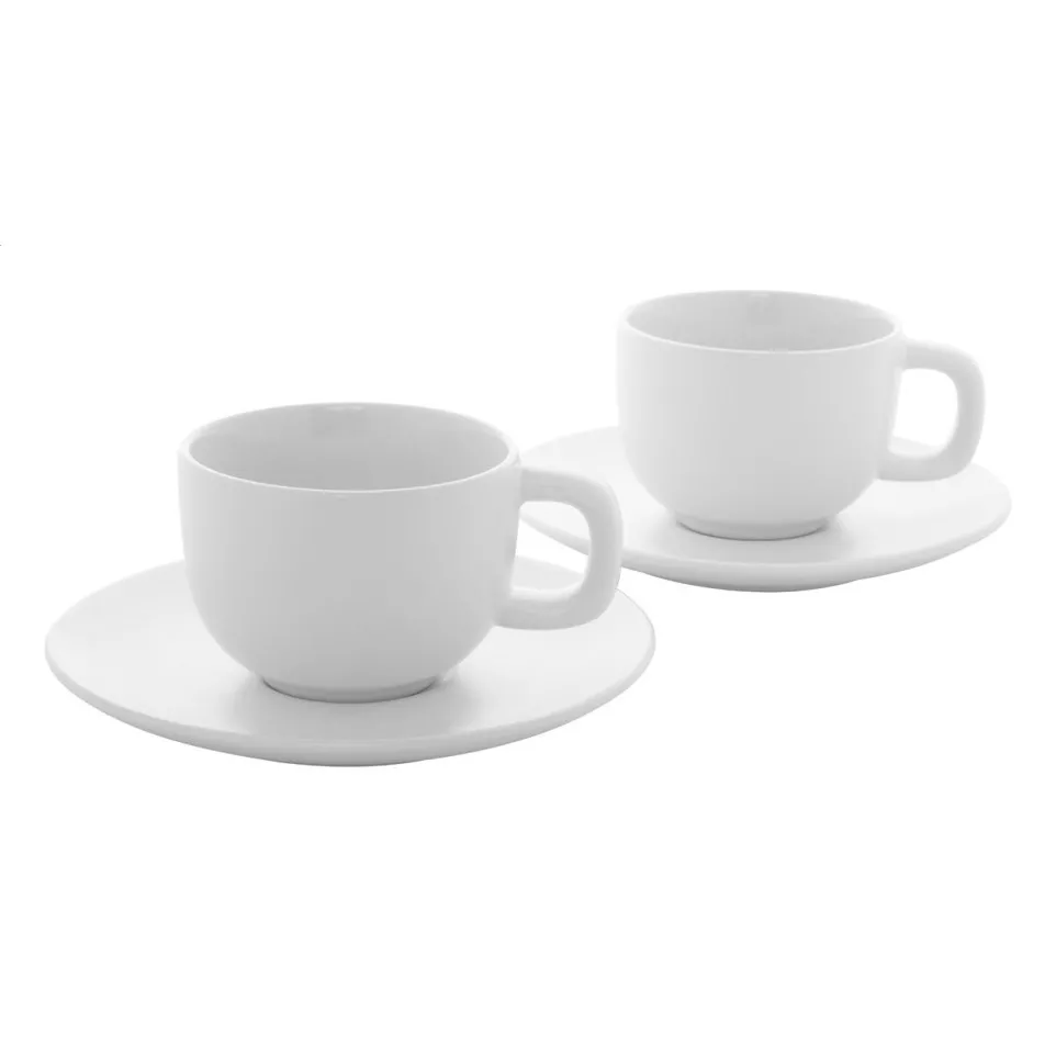 Caturra Plus white  cappuccino cup set 