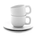 Caturra wit  Espresso kopje set 