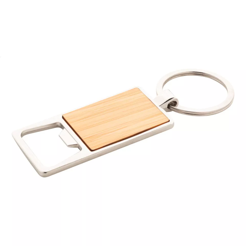 Boppen natural  bottle opener keyring 