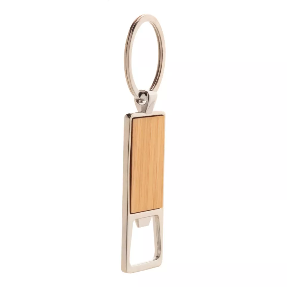 Boppen natural  bottle opener keyring 