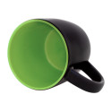 Sculptus green black mug 