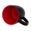 Sculptus red black mug 