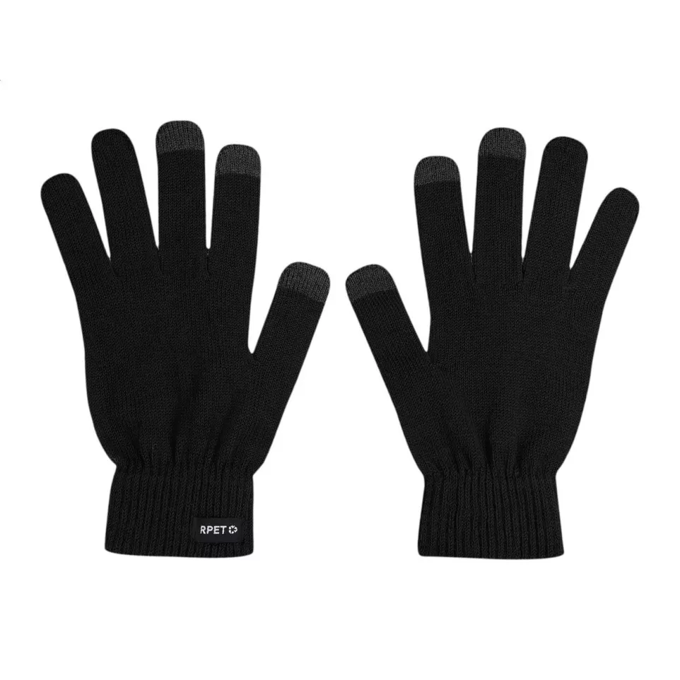Retouch noir  Gants tactiles RPET 