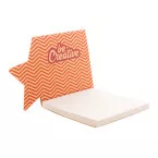 CreaStick Xmas Eco natuurlijk  custom made sticky notitieblok, ster 