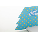 CreaStick Xmas white  custom sticky notepad, Christmas tree  