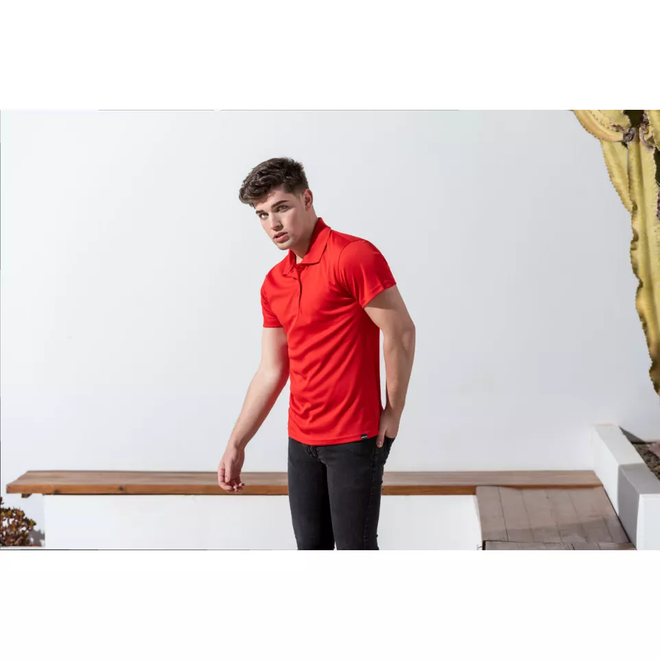 Noran red  RPET polo shirt XL