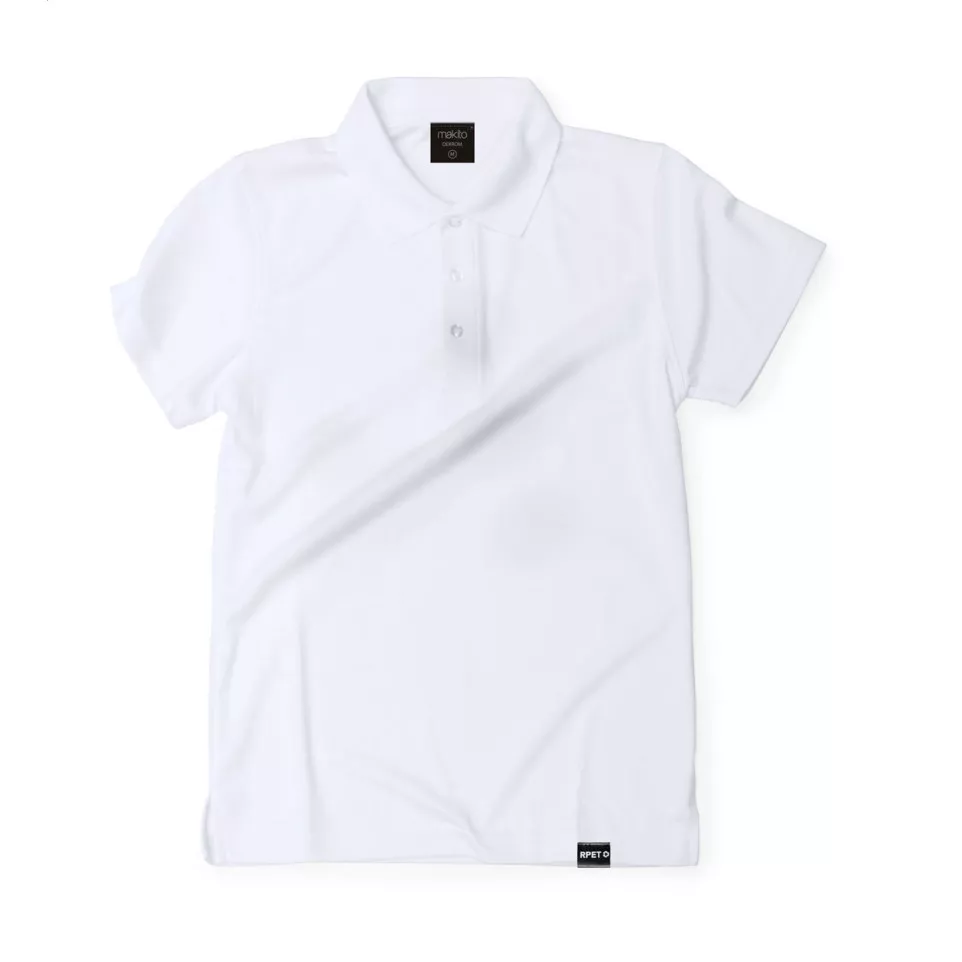 Noran wit  RPET-poloshirt XXL