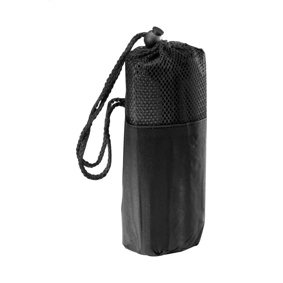 Drizzle black  poncho 