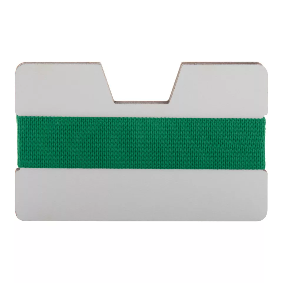 StriCard green white card holder wallet 