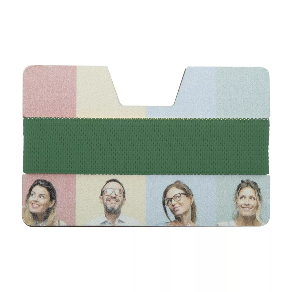 StriCard green white card holder wallet 
