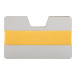 StriCard yellow white card holder wallet 