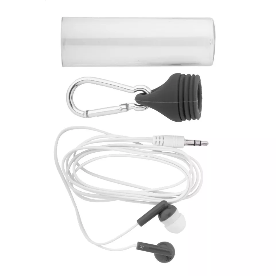 Kelty black white earphones 