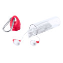 Kelty red white earphones 