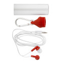 Kelty red white earphones 