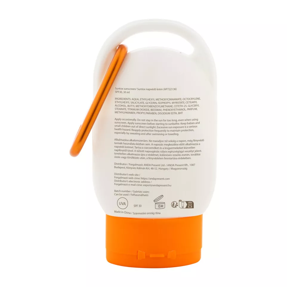 Suntox orange white sunscreen lotion 