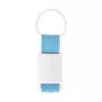 Poxil bleu clair argenté porte-clés 