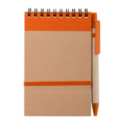 Platanus A6 orange natural notebook 