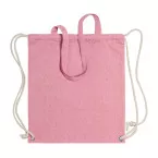 Holbery roze  trekkoord tas 
