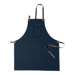 James dark blue  cotton apron 