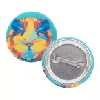 PinBadge RPET Mini white silver pin button badge 