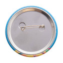 PinBadge RPET Maxi wit zilver button met pin 