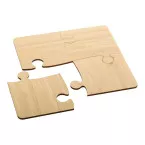 Zhuzzle natural  puzzle coaster 