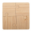 Zhuzzle natural  puzzle coaster 