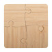 Zhuzzle natural  puzzle coaster 