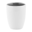 Maia dark grey white mug 