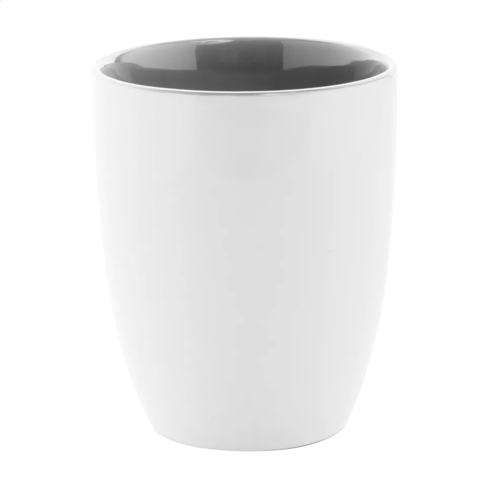 Maia dark grey white mug 