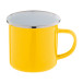 Enavint yellow white enamel mug 