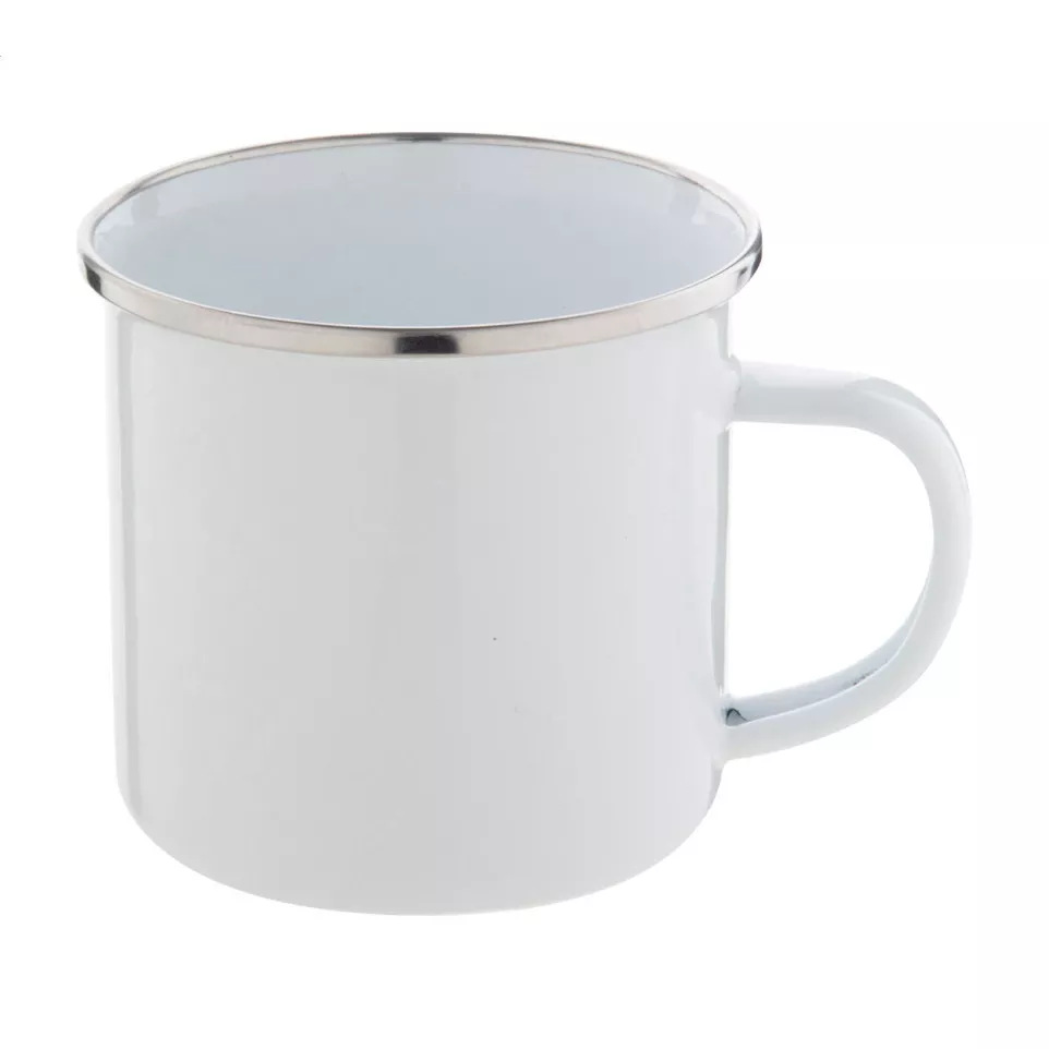 Enavint white white enamel mug 