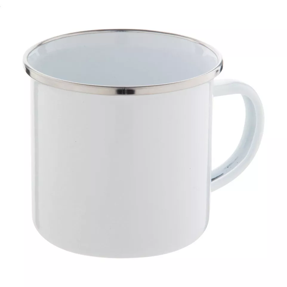 Enavint white white enamel mug 