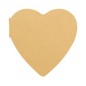 CreaStick Heart Eco natural  custom sticky notepad 
