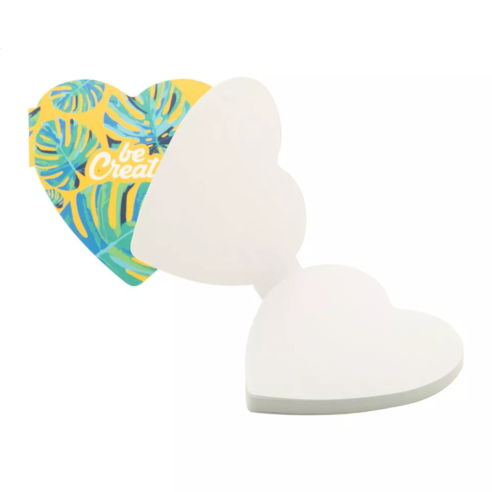 CreaStick Heart white  custom sticky...