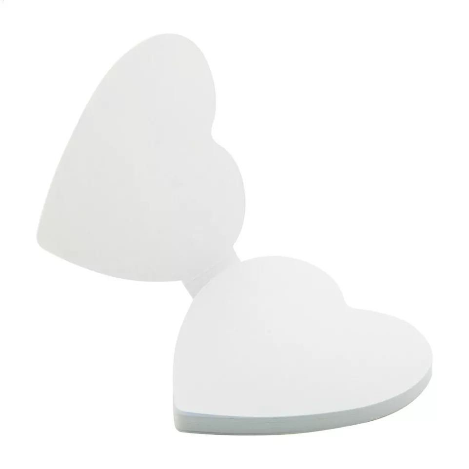 CreaStick Heart white  custom sticky...