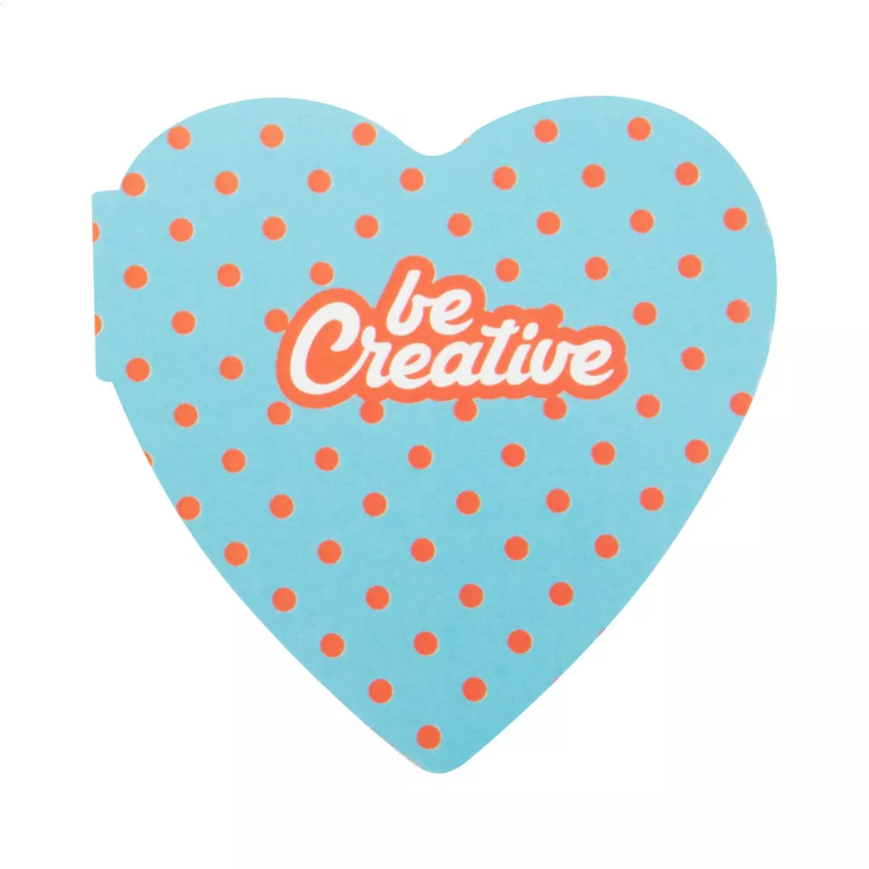 CreaStick Heart white  custom sticky...