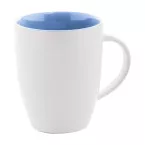 Maia bleu clair blanc mug  
