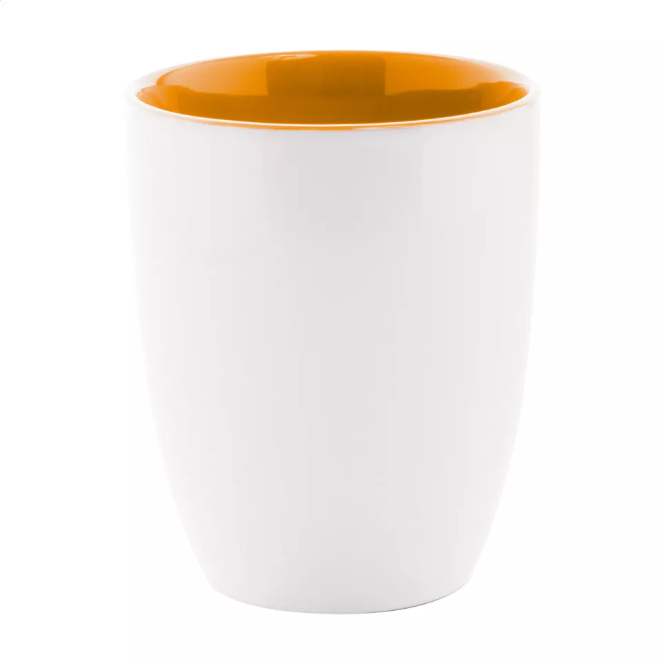 Maia orange white mug 