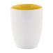 Maia yellow white mug 