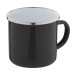 Enavint black white enamel mug 