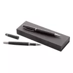 Redivi noir  parure stylo métal 