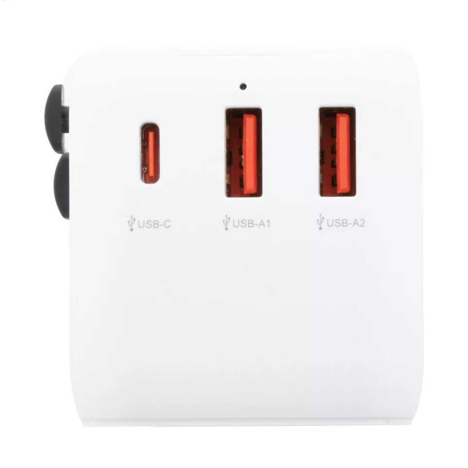 Jetsetter Plus wit  reis adapter 