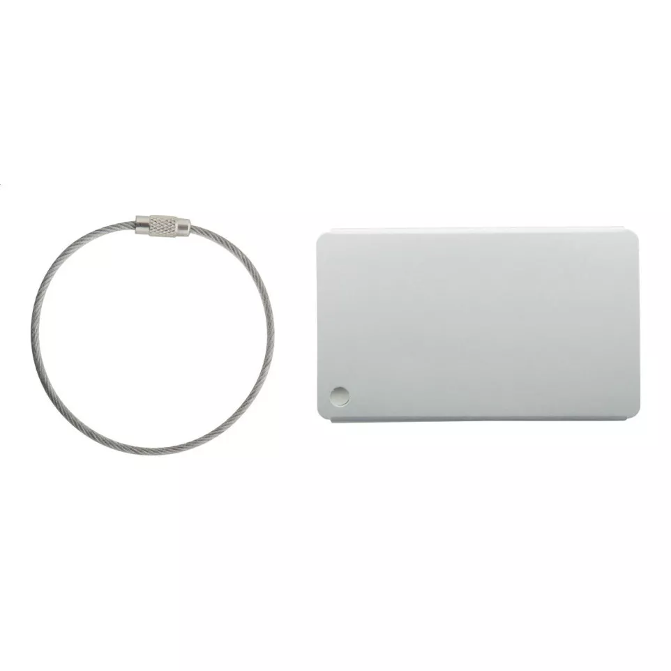 Orlando argenté  étiquette à bagage 