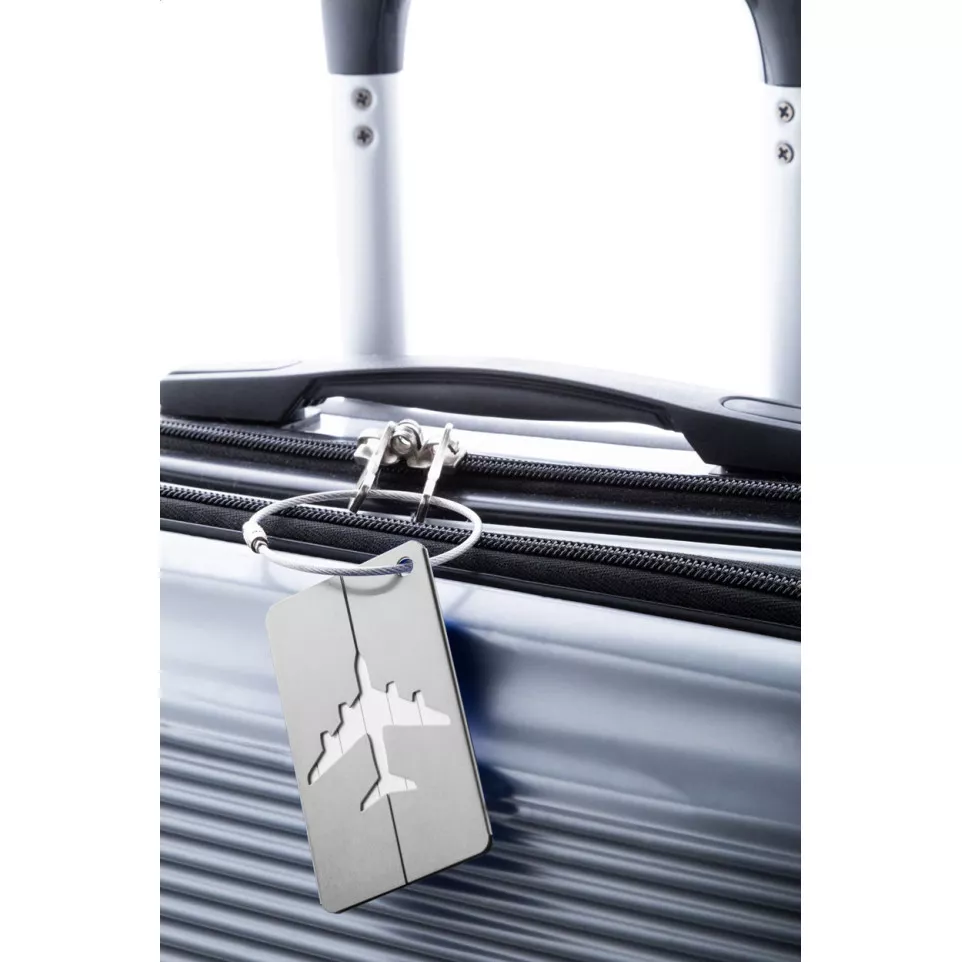 Orlando argenté  étiquette à bagage 