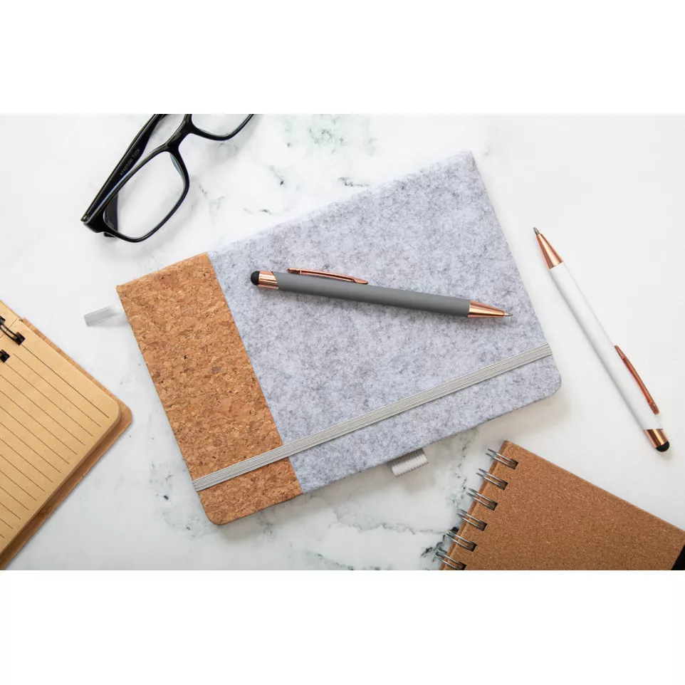 Corfel grey  RPET notebook 