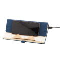 Chatom dark blue  RPET wireless charger notebook 